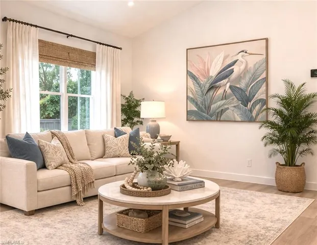 Virtually renovated and virtually staged for illustration purposes.