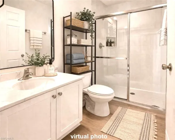 Virtually renovated and virtually staged for illustration purposes.