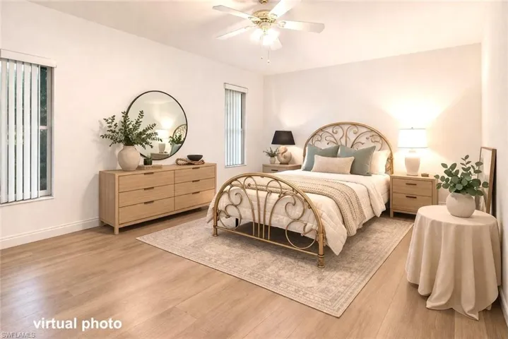 Virtually renovated and virtually staged for illustration purposes.