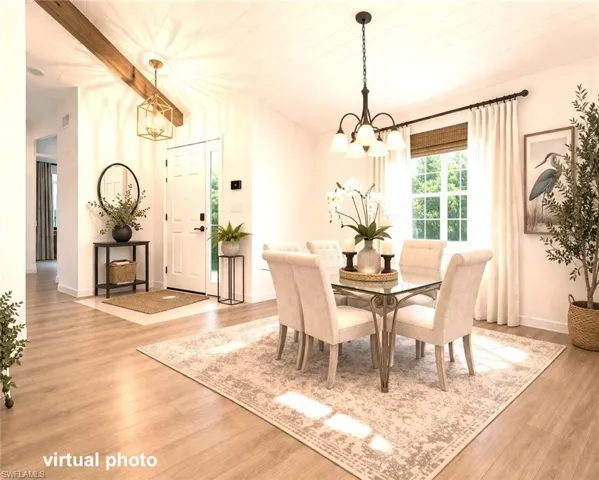 Virtually renovated and virtually staged for illustration purposes.
