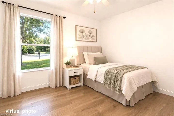 Virtually renovated and virtually staged for illustration purposes.