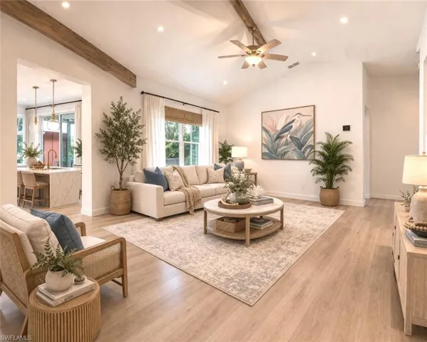 Virtually renovated and virtually staged for illustration purposes.