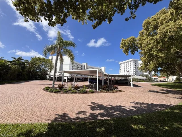 View of Pelican Point with Carport area for Parking