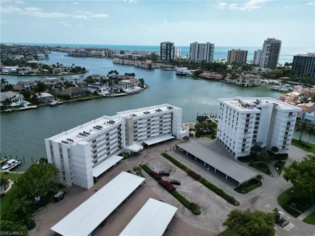 Pelican Point and bay aerial view