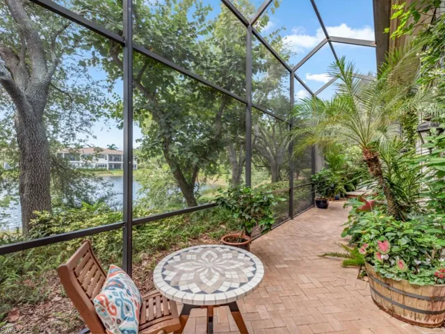 Rear Patio with lakeview