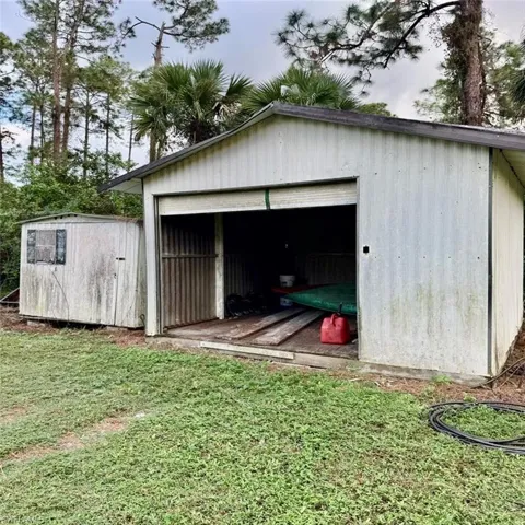 View of over sized shed