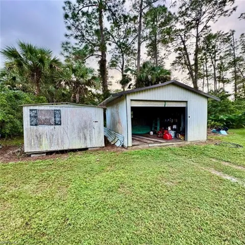 View of over sized shed