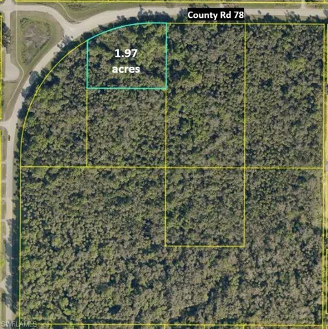 1.97 Acres, the other outlined parcels are also available