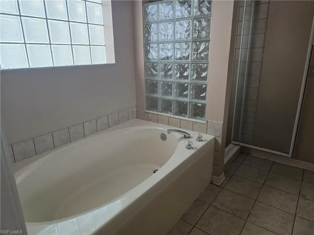 Middle Bedroom Bathroom with separate tub & shower.