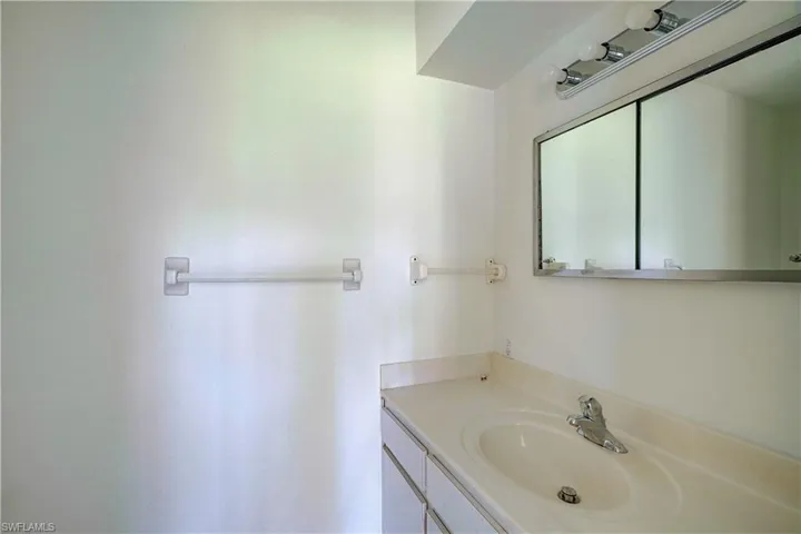 Bathroom featuring vanity