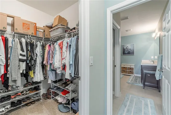 Spacious closet