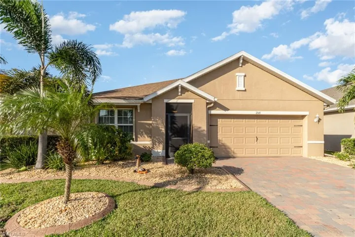 Front of home with a garage