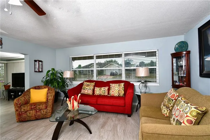 Living Room with beautiful view and outdoor lightning.