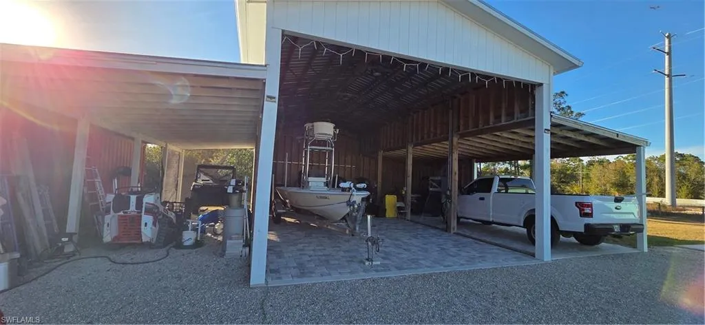 Pole Barn with paver flooring