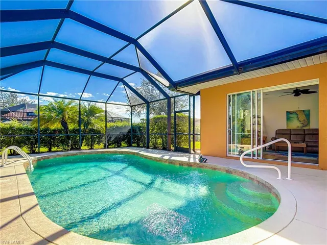 Family room leading out to enclosed private pool area
