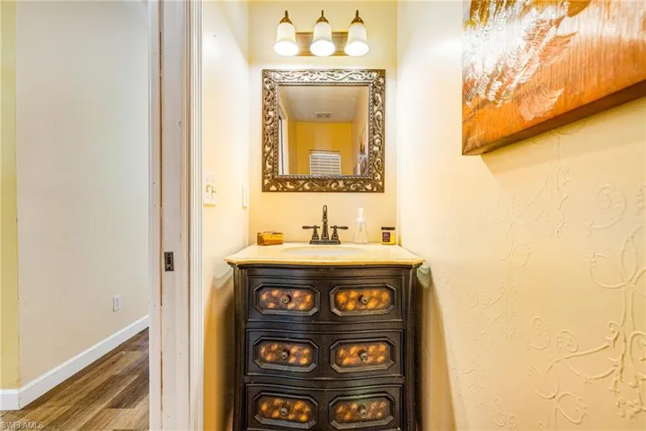 Downstairs half bath