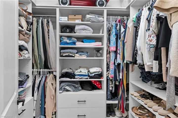 View of spacious closet