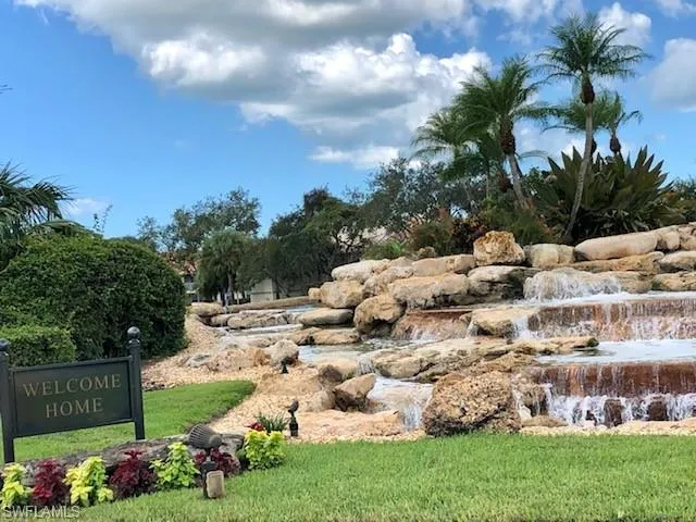 Welcome Home Water Feature at entrance