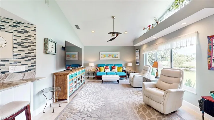 Family room with lots of natural light