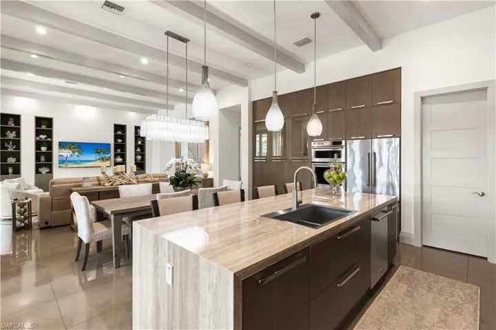 Kitchen and great room layout designed for entertaining and everyday comfort.