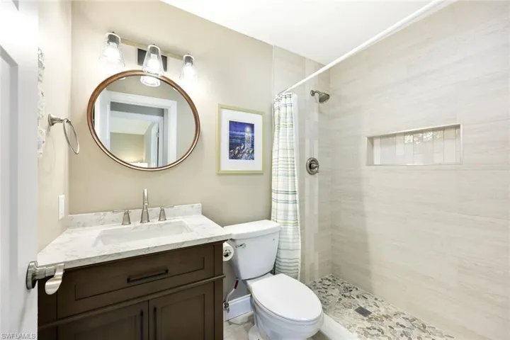 Downstairs guest bathroom.