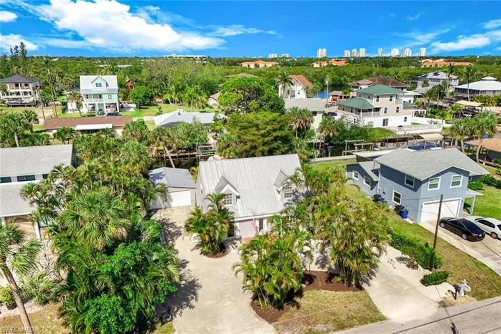 Aerial view of the home.