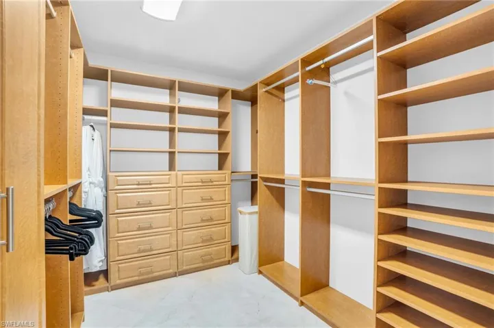 View of spacious closet
