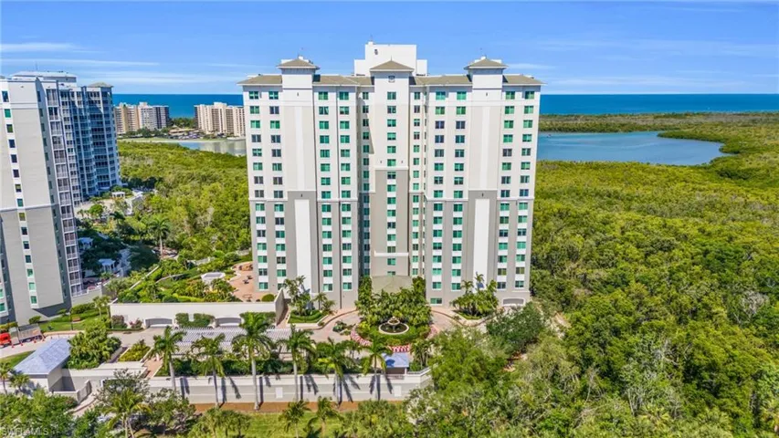 View of building exterior featuring a water view