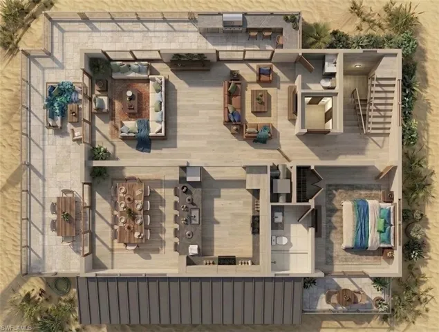 1st Floor - Interior Rendering