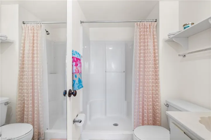 Mirror on the door provided an illusion