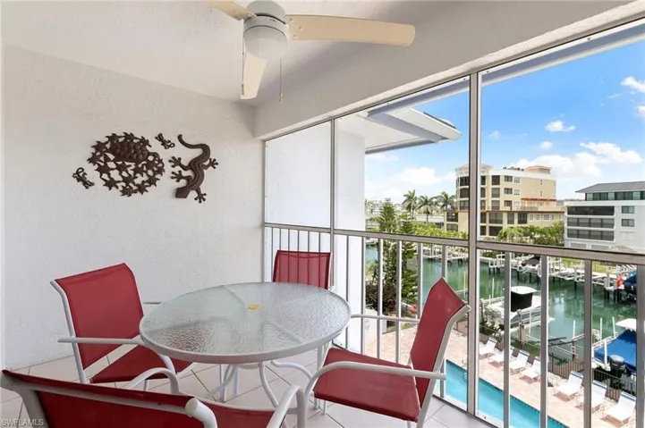 Eastern exposure offers pleasant morning sunshine over the water