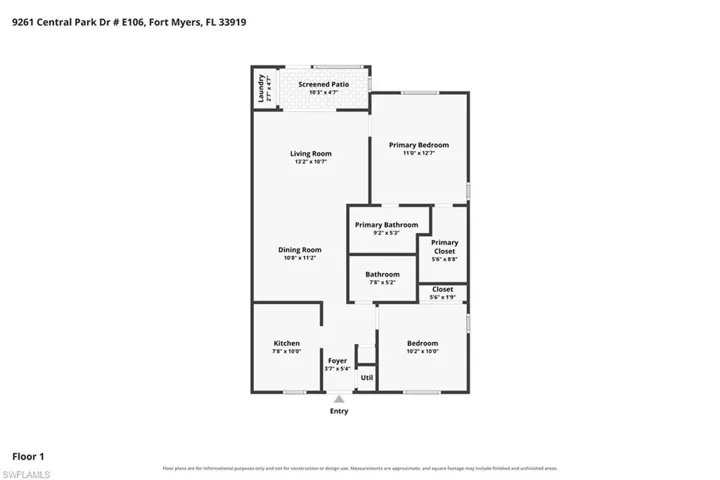 9261 Central Park Dr 106, Fort Myers, Florida 33919