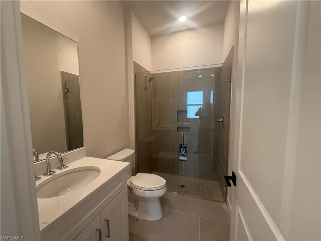 Guest bathroom with walk-in shower