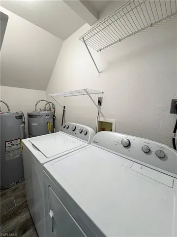 Updated Laundry and hot water heaters