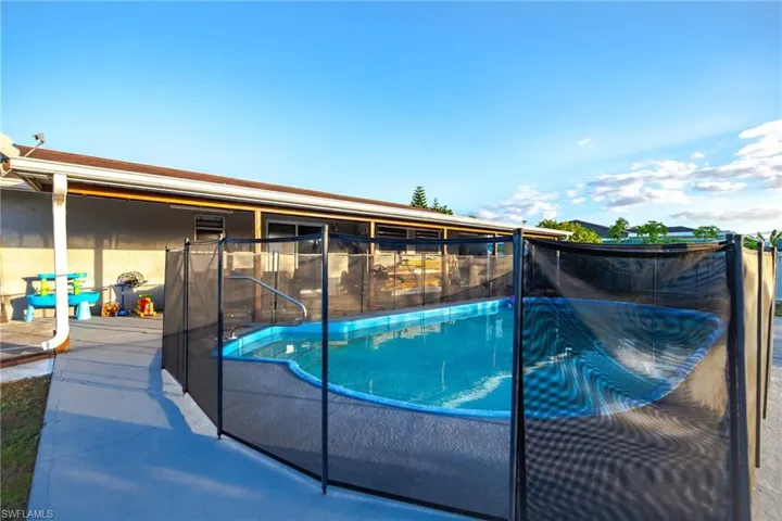 View of pool