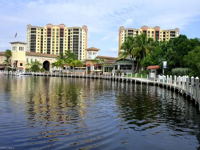 Water view featuring a dock