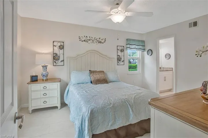 Main suite with rear facing and side facing windows