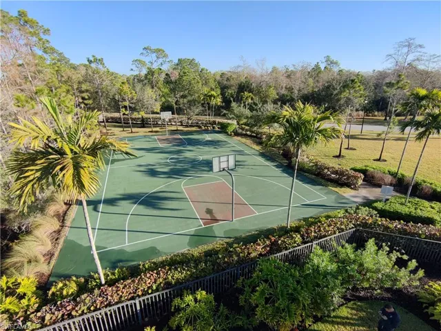 View of basketball court featuring community basketball court