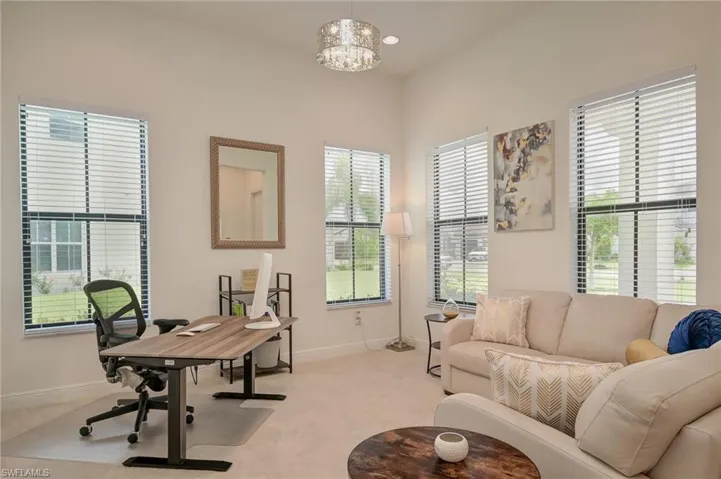 Formal living room/office space