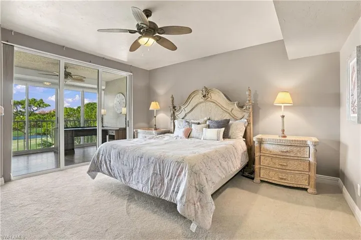 Natural light pouring into the large primary suite.