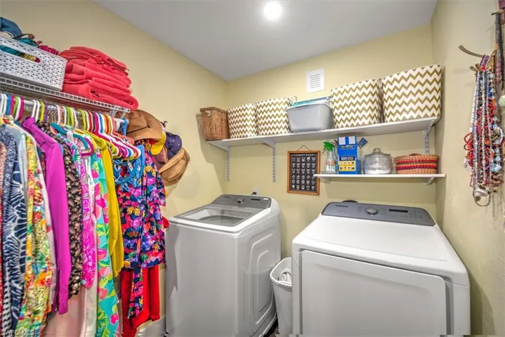 master bedroom closet/laundry