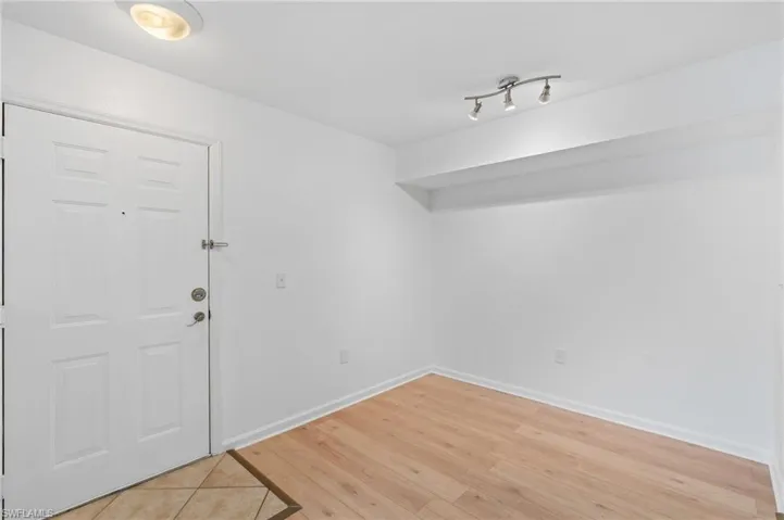 Foyer featuring light wood-type flooring
