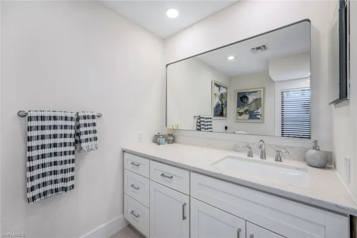Bathroom featuring large vanity