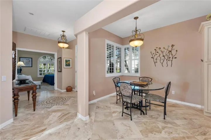 View of dining area