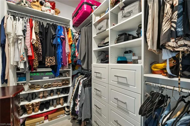 View of spacious closet