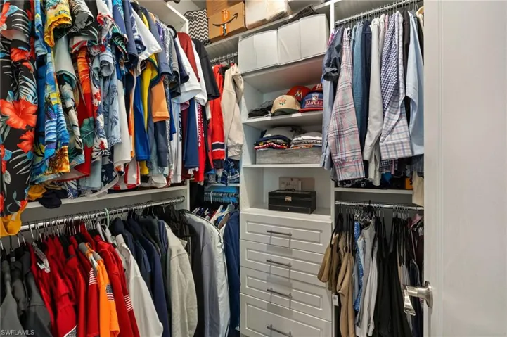 View of spacious closet