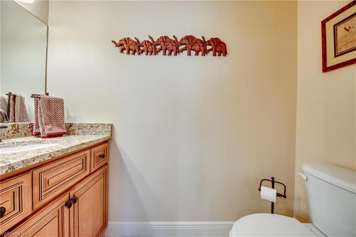 Half bath on lower level
