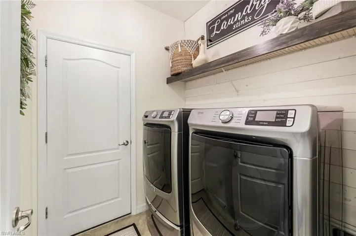 Laundry area with washer and dryer