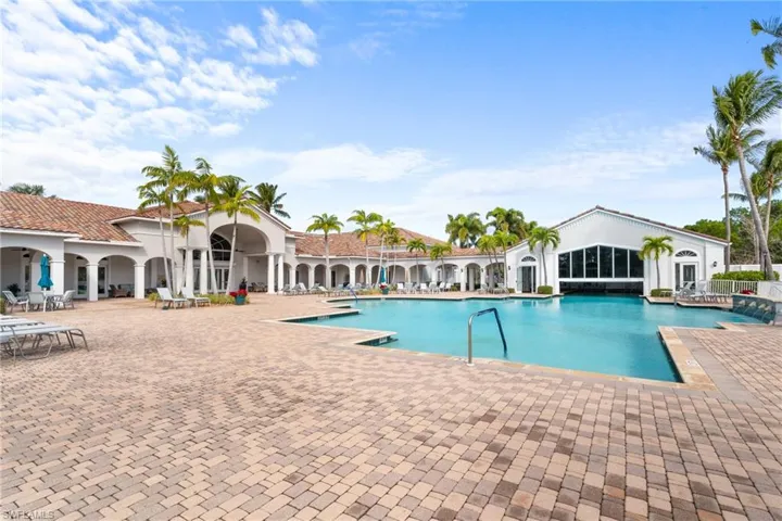 Pool featuring a patio area