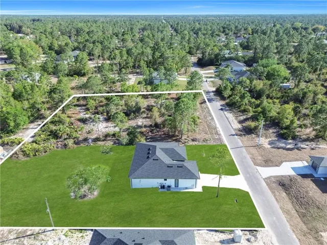 Aerial view of property's location featuring property boundaries highlighted